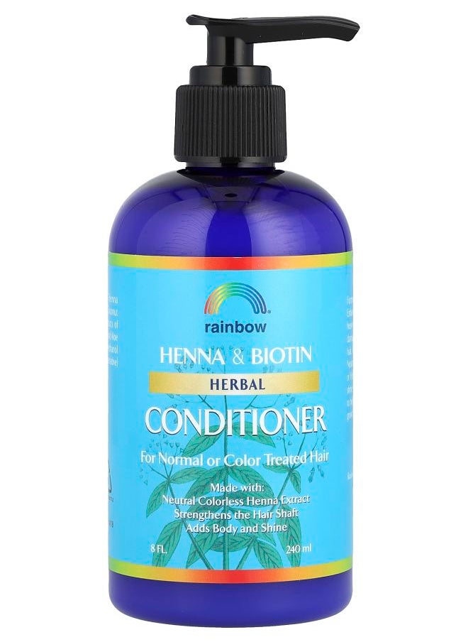 Henna & Biotin Herbal Conditioner For Normal or Color Treated Hair  8 fl oz (240 ml)