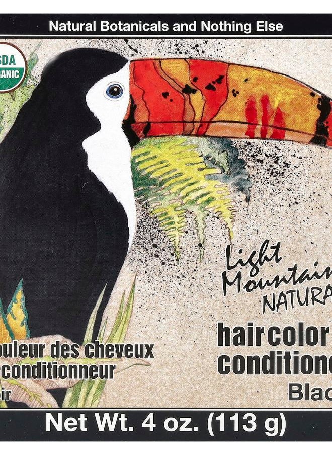 Natural Hair Color & Conditioner Black 4 oz (113 g)