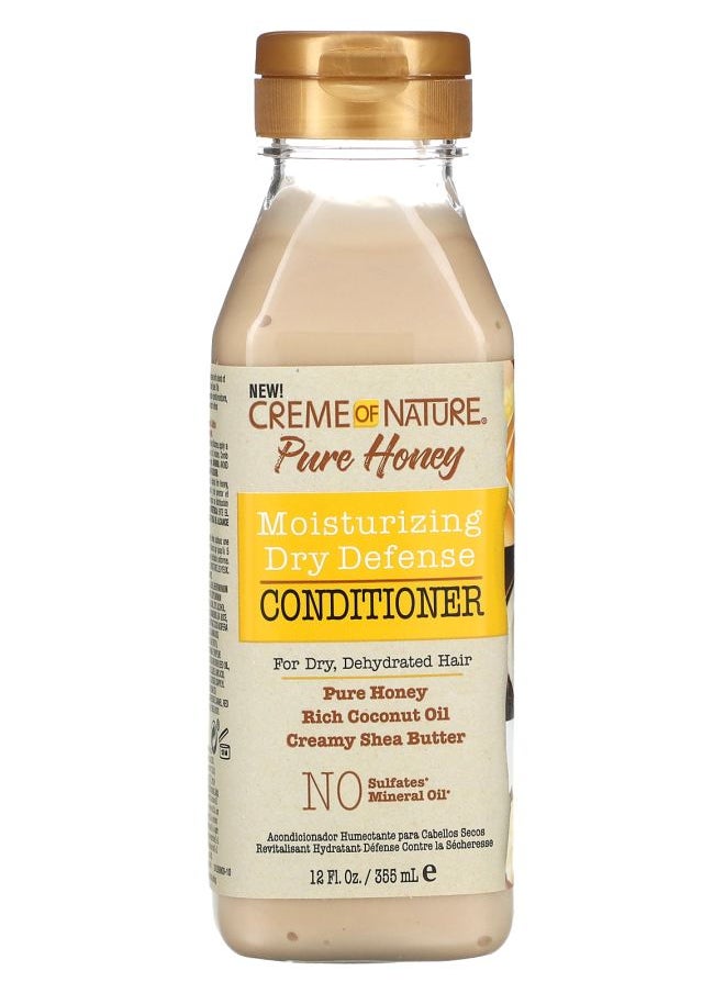 Pure Honey Moisturizing Dry Defense Conditioner For Dry Dehydrated Hair 12 fl oz (355 ml)