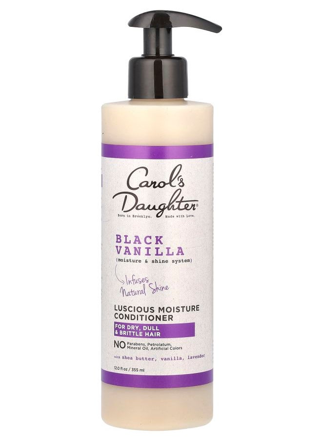 Luscious Moisture Conditioner For Dry Dull & Brittle Hair Black Vanilla 12 fl oz (355 ml)