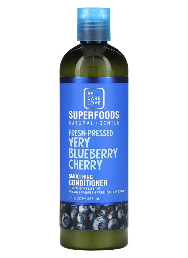 Superfoods Natural & Gentle Smoothing Conditioner Fresh-Pressed Very Blueberry Cherry 12 fl oz (355 ml)