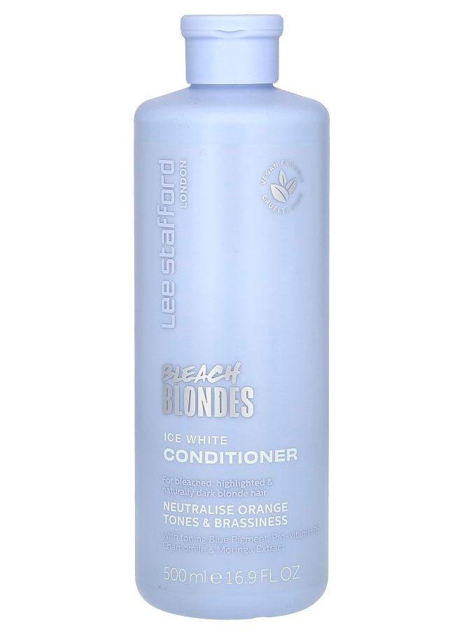 Bleach Blondes Ice White Conditioner For Bleached Highlighted & Naturally Dark Blonde Hair 16.9 fl oz (500 ml)