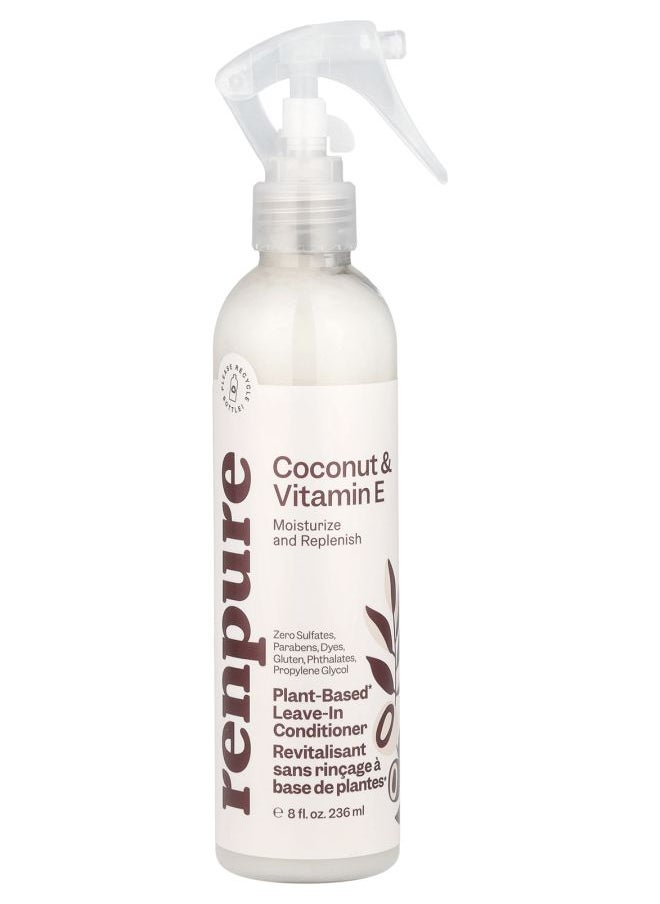 Plant-Based Leave-In-Conditioner Coconut & Vitamin E 8 fl oz (236 ml)