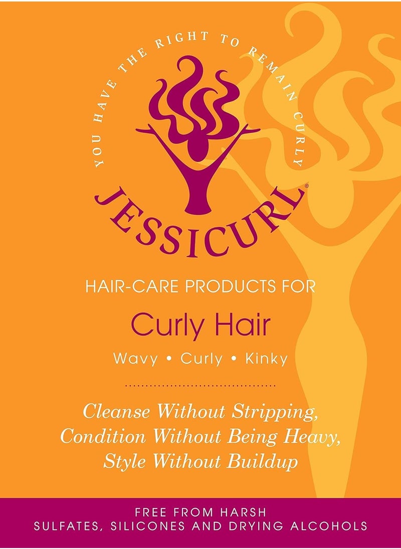 Jessicurl, Aloeba Daily Conditioner for Curly Hair, No Fragrance Added, 16 Fl oz. Leave in Conditioner and Hair Detangler for Fine Hair