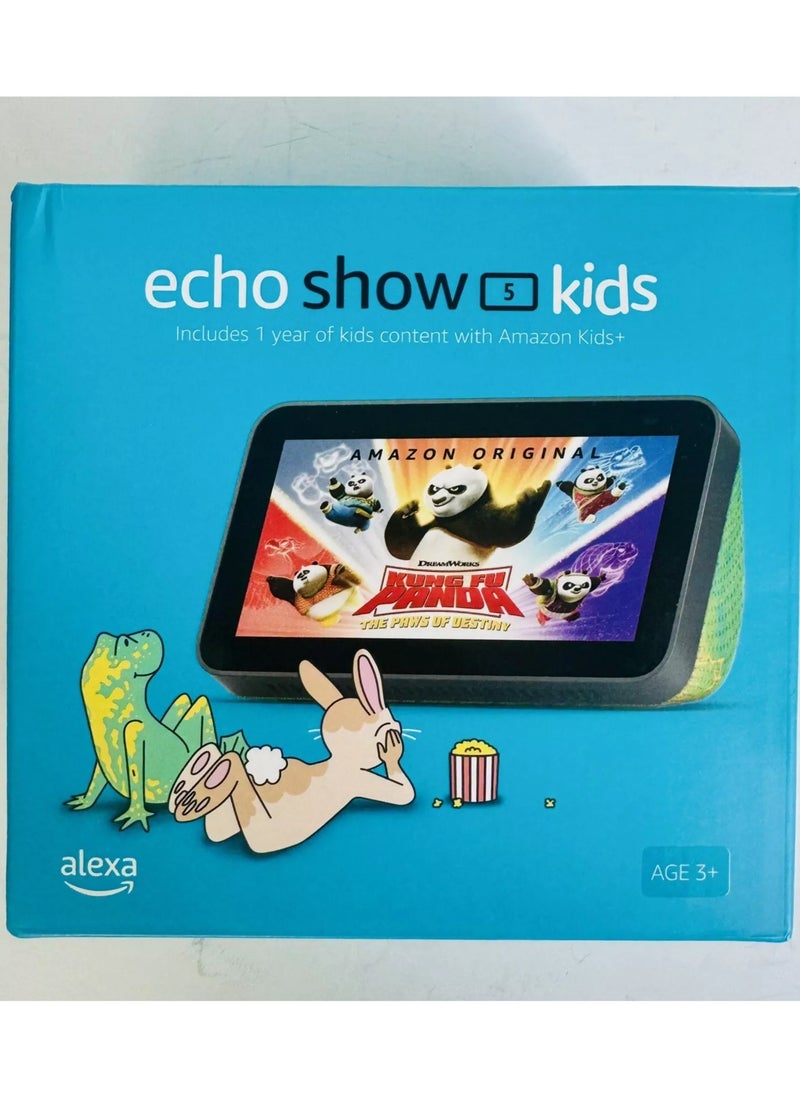 Echo Show 5 (2nd Gen) Kids Designed for kids, with parental controls Chameleon