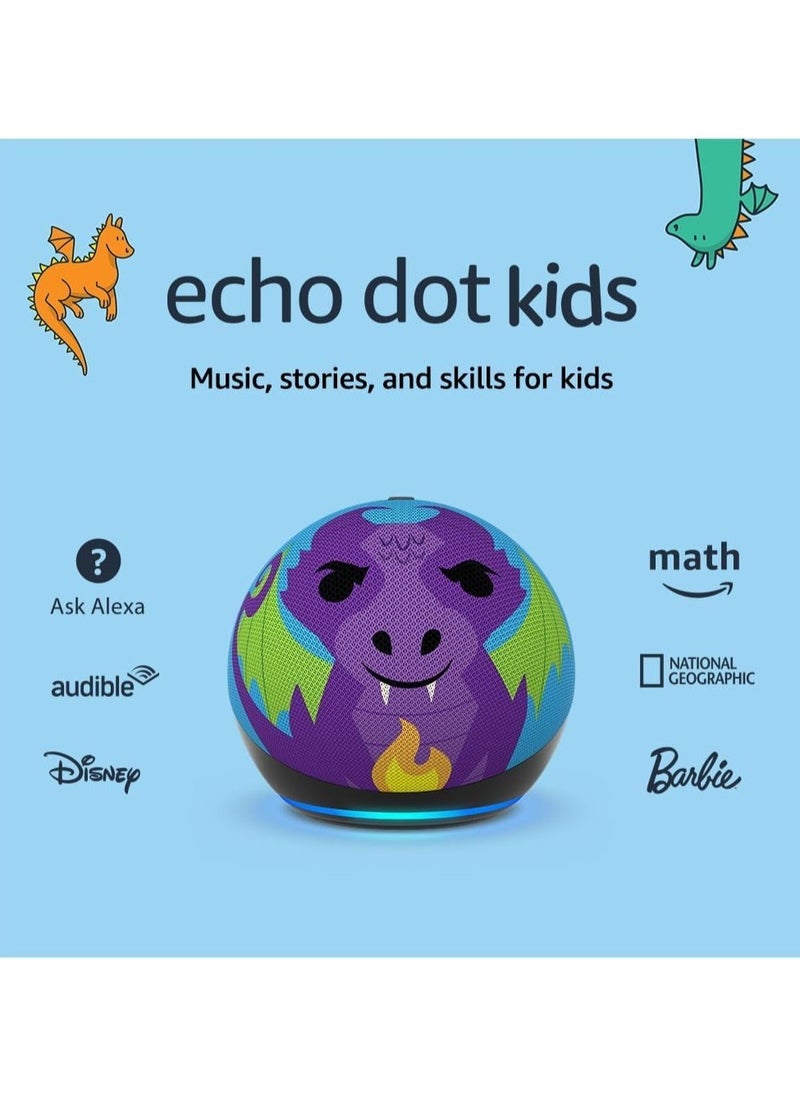 Speaker Echo Dot 5th Gen with Alexa Kids Edition – Dragon