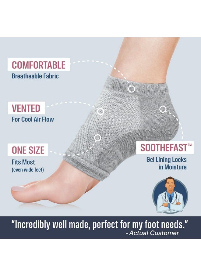 Moisturizing Heel Socks For Cracked Heel Treatment 2 Pairs Stop Cracked Heels In Their Tracks