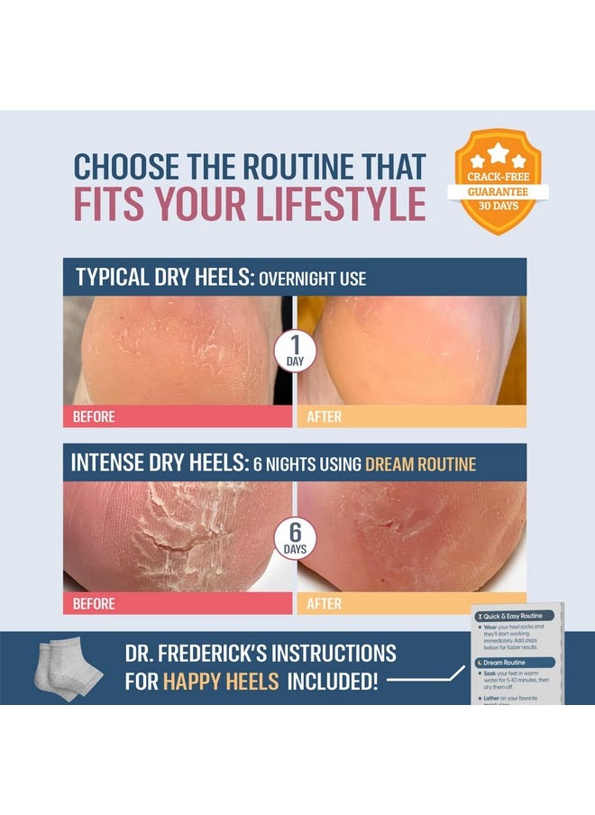 Moisturizing Heel Socks For Cracked Heel Treatment 2 Pairs Stop Cracked Heels In Their Tracks