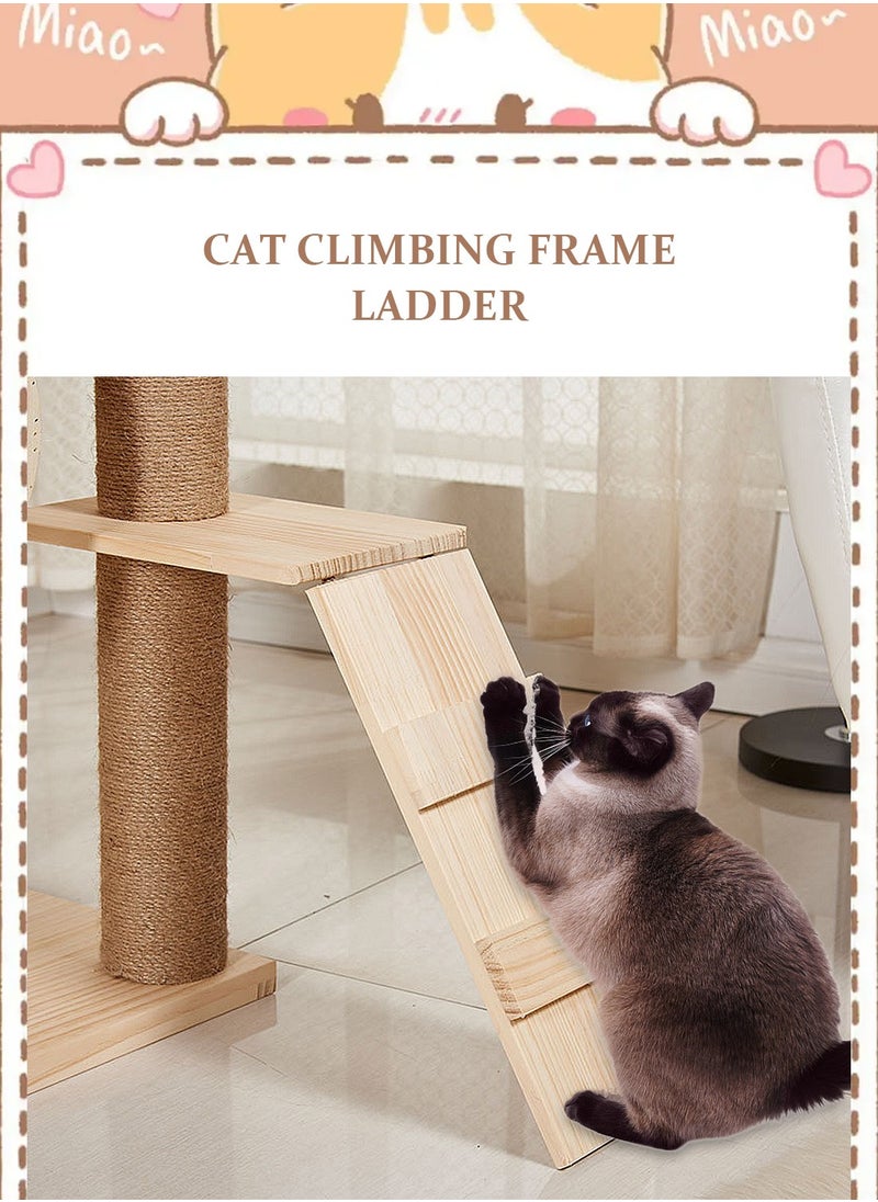 Solid Wood Cat Tree Cat Tower Cat Climbing Frame Cat Roller Toys Pet Supplies