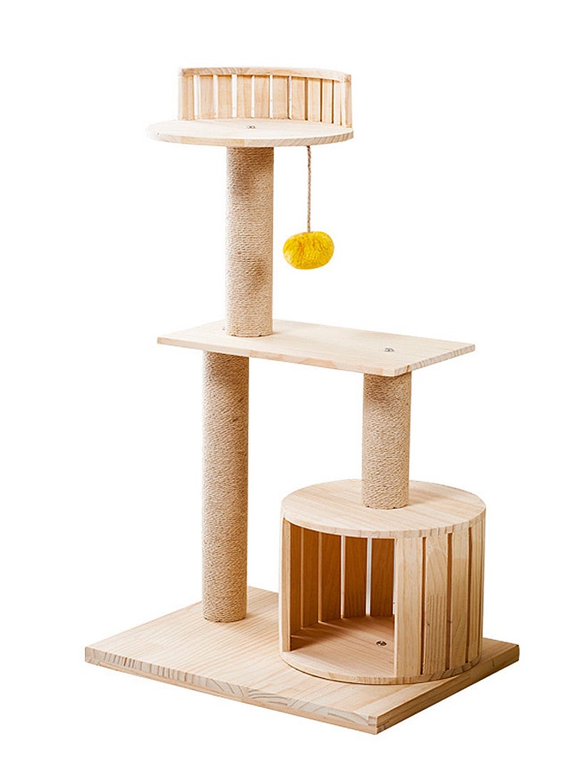 Space Capsule Cat Climbing Frame Solid Wood Cat Nest Cat Tree Cat House Cat Litter Pine Cat Toys Cat Climbing Frame Cat Villa