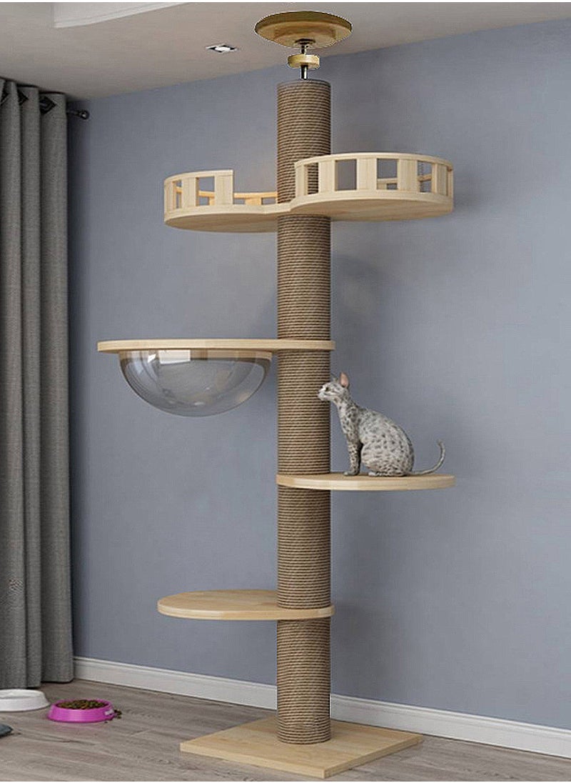 Customised Topsy-Turvy Pillar Cat Climbing Frame Cat Toys Cat Scratching Pillar Large Cat Scratching Shelf Cat Tower Cat Litter Cat House