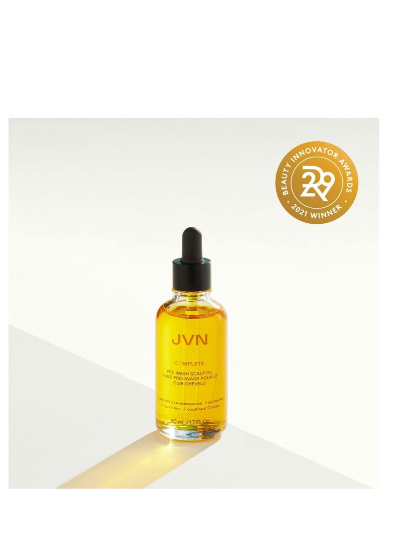 JVN Complete Hair and Scalp Treatment Oil With Rosemary, Dry Treatment for All Hair Types, Sulfate-Free, 1.7 Fluid Ounces