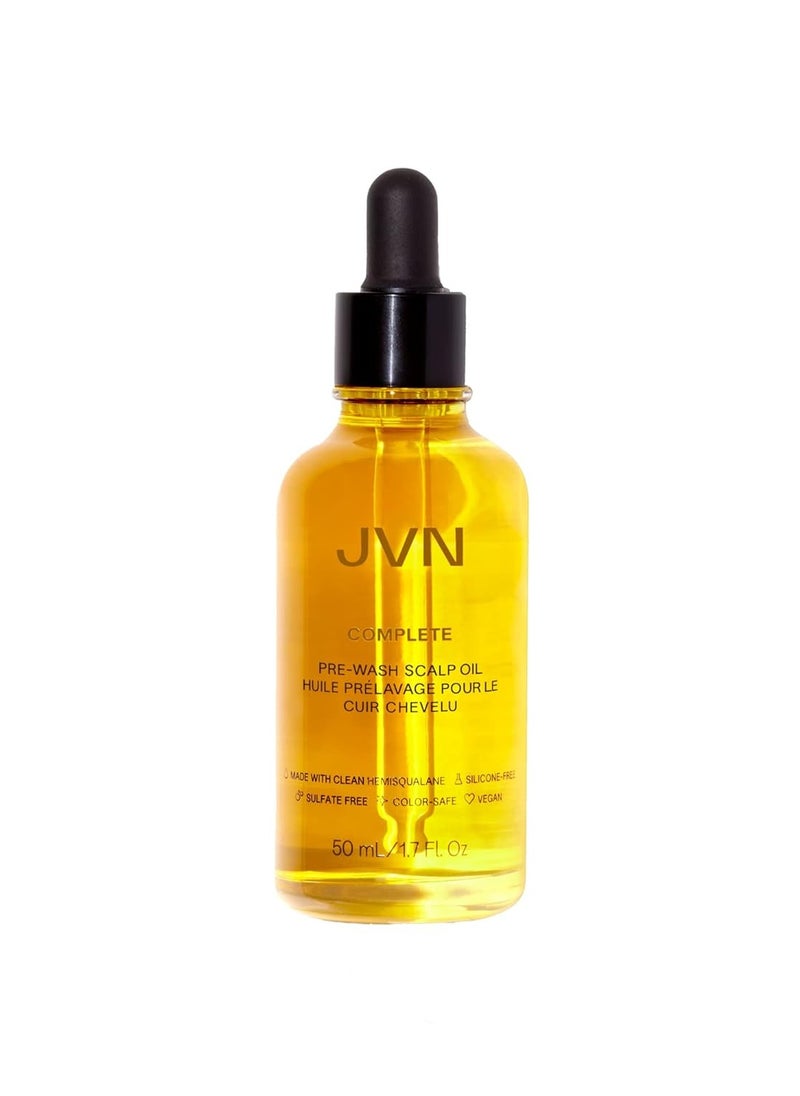 JVN Complete Hair and Scalp Treatment Oil With Rosemary, Dry Treatment for All Hair Types, Sulfate-Free, 1.7 Fluid Ounces