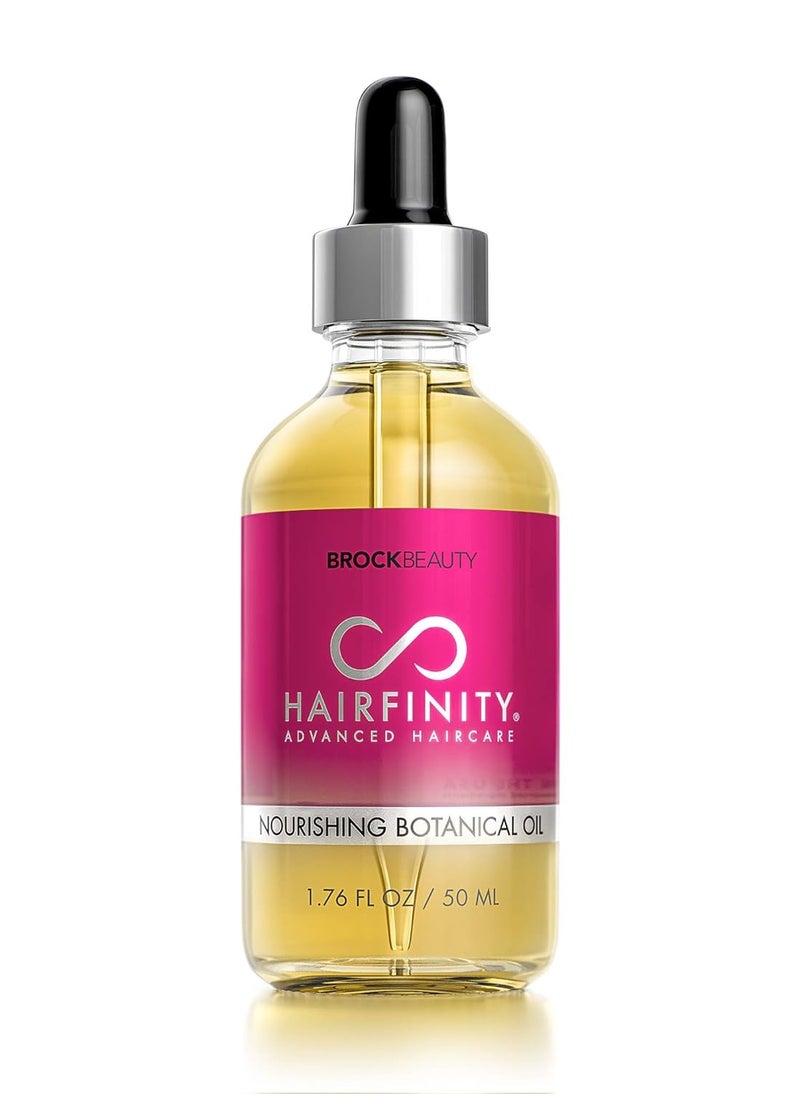 Hairfinity Botanical Hair Oil with Rosemary - Growth Treatment for Dry Damaged Hair and Scalp with Jojoba, Olive, Sweet Almond Oils - Silicone and Sulfate Free 1.76 oz