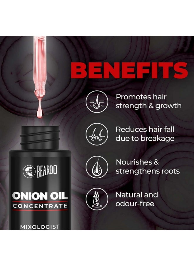 Onion Oil Concentrate, 25 Ml (Pack Of 2)|Onion Hair Oil For Hair Growth|Red Onion Hair Oil|Natural|Non-Sticky|Controls Hairfall, 160 Grams