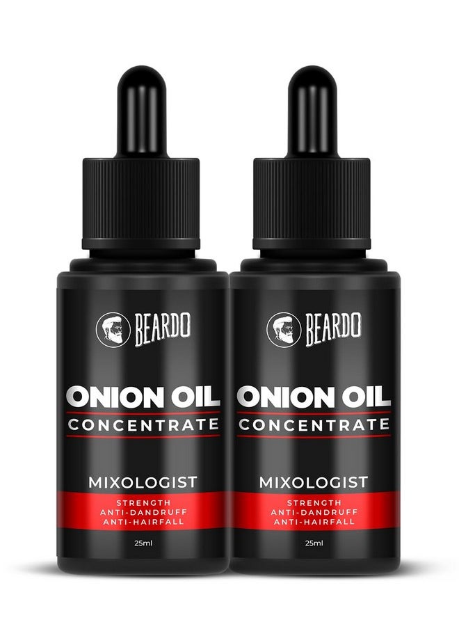 Onion Oil Concentrate, 25 Ml (Pack Of 2)|Onion Hair Oil For Hair Growth|Red Onion Hair Oil|Natural|Non-Sticky|Controls Hairfall, 160 Grams