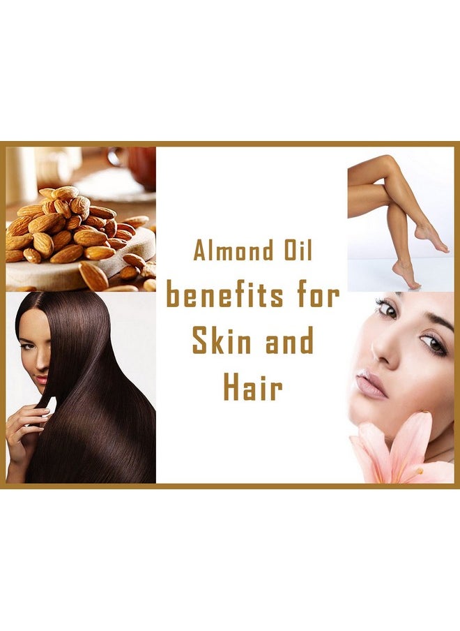 Almond Carrier Oil - 100% Pure & Natural Cold Pressed Oil For Hair, Skin & Body, 200 Ml