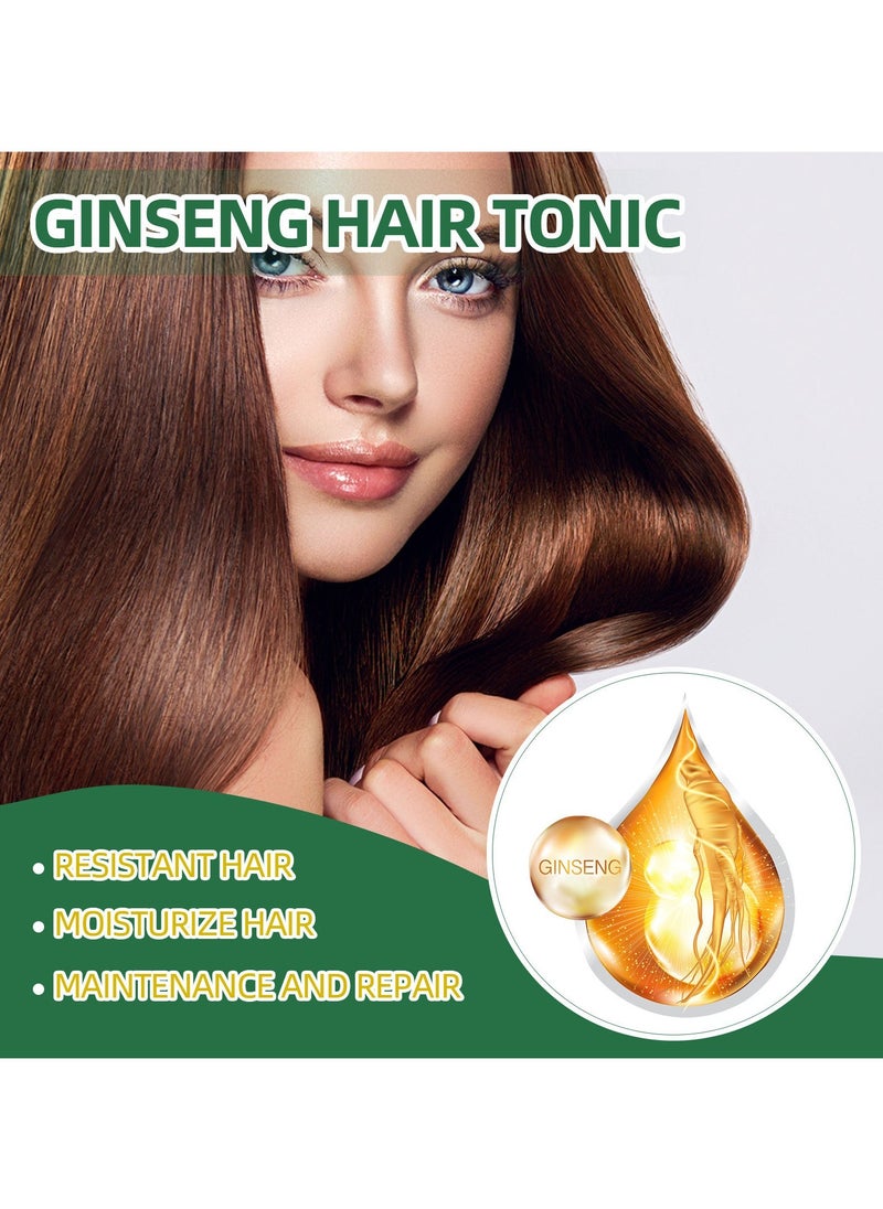 OUHOE Ginseng Hair Thickening Liquid Ginseng Essence Spray to Prevent Hair Loss Strengthen and Moisturize Hair