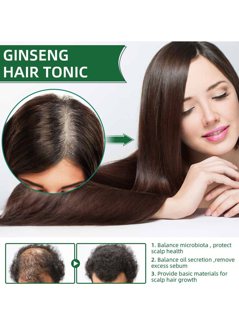 OUHOE Ginseng Hair Thickening Liquid Ginseng Essence Spray to Prevent Hair Loss Strengthen and Moisturize Hair