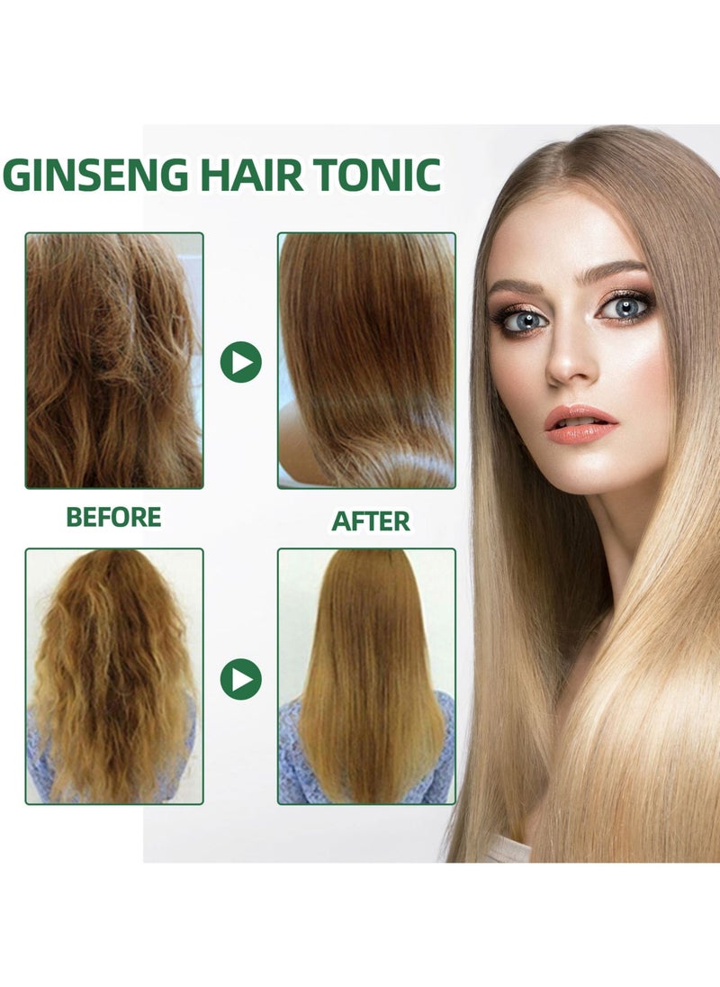 OUHOE Ginseng Hair Thickening Liquid Ginseng Essence Spray to Prevent Hair Loss Strengthen and Moisturize Hair