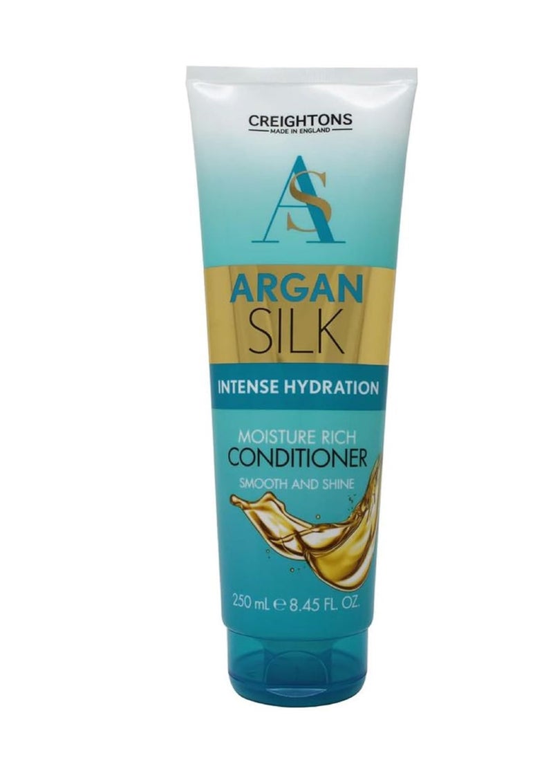 Argan Smooth Moisture Rich Conditioner 250 ml Professionally Formulated with Argan Oil from Morocco Replenishes Moisture for Strength and Shine For all Hair Types