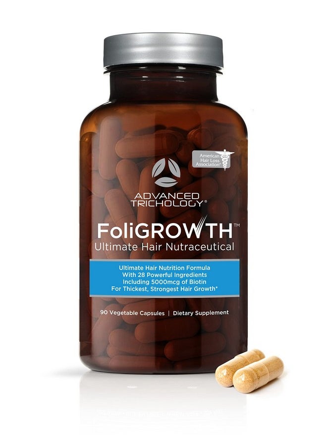 Foligrowth™ Hair Growth Supplement For Thicker Fuller Hair Approved* By The American Hair Loss Association Revitalize Thinning Hair Backed By 20 Years Of Experience In Hair Loss Treatment Clinics