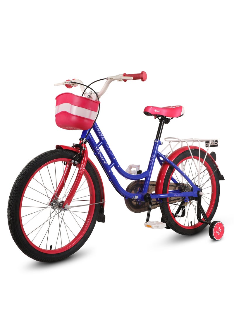 PlayandDream Girls Bike Pearl  - 20 Inch - Blue