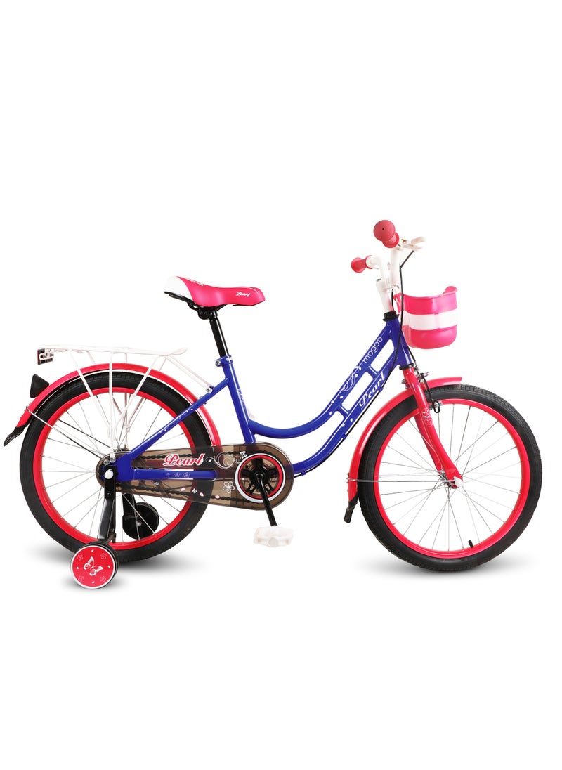 PlayandDream Girls Bike Pearl  - 20 Inch - Blue