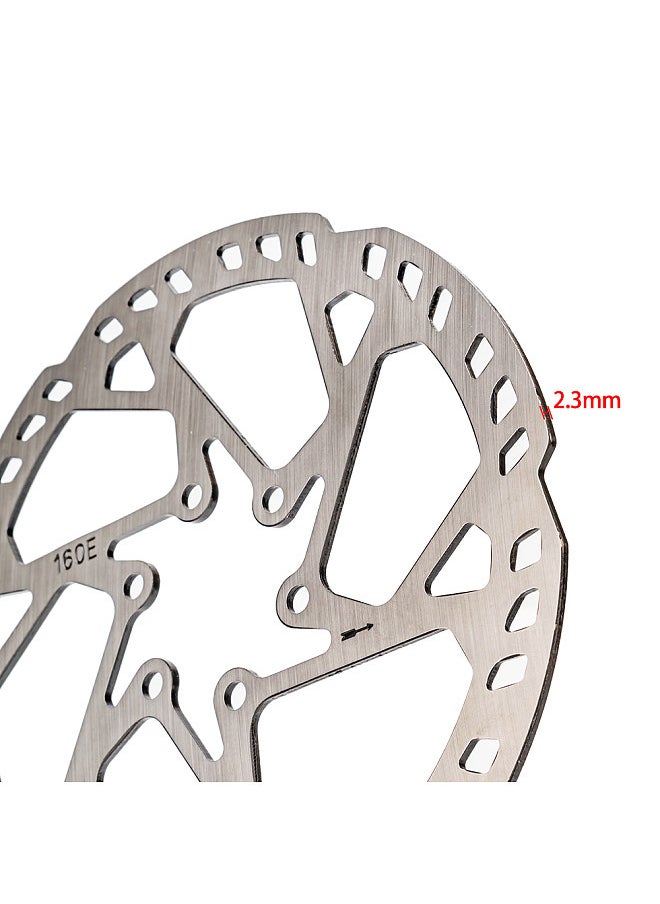 4-Piston MTB Hydraulic Brake Caliper Set, with 203mm Disc Rotors Front and Rear, Hydraulic Disc Brake Kit