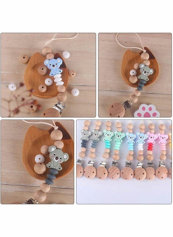 3pcs Baby Teething Clip Set with Soothie Holder Chewbeads Teether Ideal for Infants Perfect Baby Shower Gift