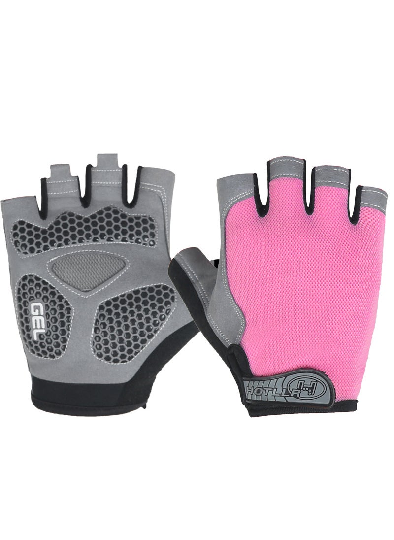 Unisex Fitness Half-Finger Gloves Anti-Slip Shock-AbsorbentUpgrade Rose Upgrade Rose