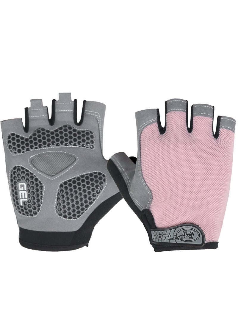 Unisex Fitness Half-Finger Gloves Anti-Slip Shock-AbsorbentUpgrade light powder Upgrade light powder