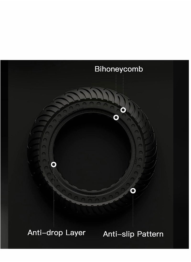 Solid Rubber Tire 8.5 inch for Gotrax GXL V2/XR/APEX XL S2/S2R M365/Pro Scooter Front/Rear Tyre Shock Absorption Explosion Proof Accessories 2PCS