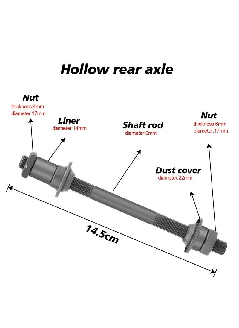 Bike Quick Releases Set 1 Pair Bicycle Hub Axle Bike Hollow Axle Set Bike Quick Release Skewers for Road Bike Mountain Bike