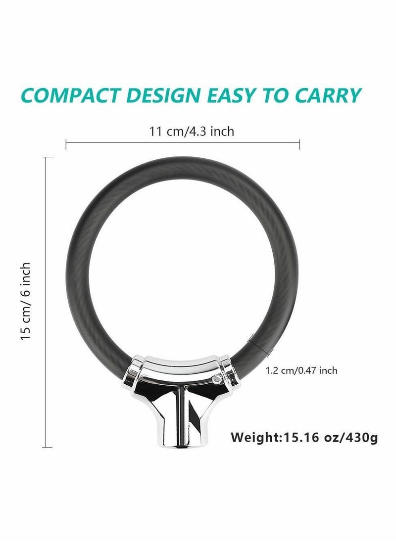 Mini Bike Lock Cable Portable Anti-Theft Bike Bicycle Lock Security Cycling Cable Lock Zinc Alloy Senior Waterproof Travel Luggage Locks Helmet Lock