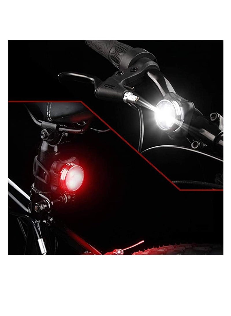 USB Bike Light Set, Rechargeable Battery Super Bright Bicycle Light, Bike Lights Front and Back, Waterproof Rear Combinations LED Bicycle Lights Perfect for Bikes for Cycling,Outdoor