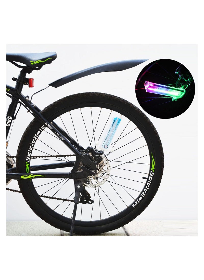 2Pcs LED Bicycle Wheel Lights Wind and Fire Colorful Waterproof Bike Spoke Reflector SpokeLights Accessories Cycling Equipment