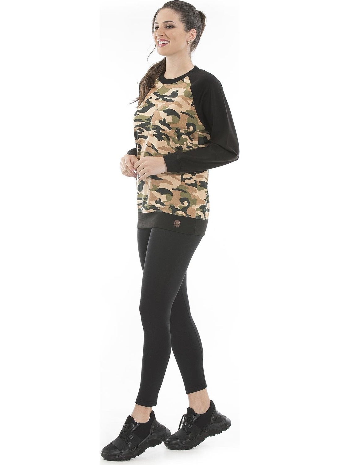 Camouflage Patterned Sweatshirt (UM-14591)