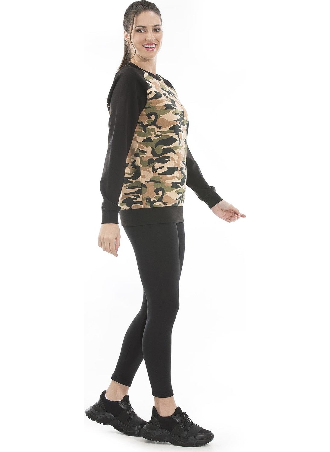 Camouflage Patterned Sweatshirt (UM-14591)