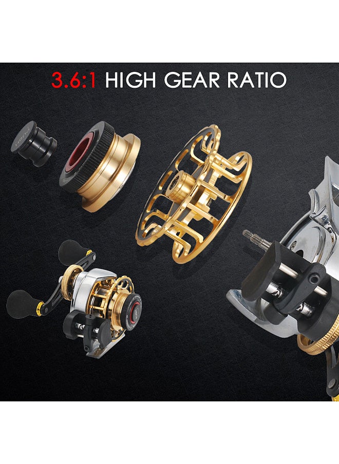 Automatic Wire Spread 10+1 BB Fly Fishing Reel Aluminum Alloy Fishing Reel Left/Right Hand Raft Reel Ice Fishing Reels Automatic Line Casting Fly Reel