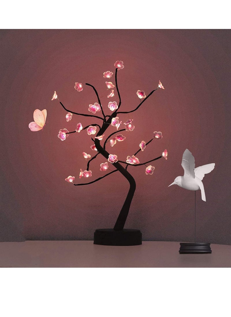 Stunning Pink Cherry Blossom Bonsai Tree Light - Ideal for Living Room Decor, Night Light, Gifts, Weddings & More - Unique & Elegant Home Decorations