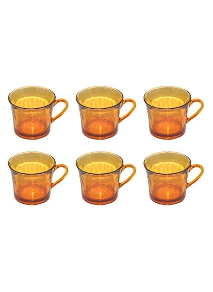 Brown Color Mug LYS 4004 Cups 180ML 6PCS Set