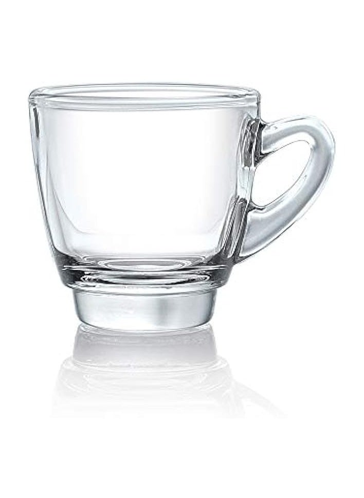 Cup, Set Of 6, Clear, 70ml, P01642, Cup, Tea & Coffee Cup, Cappuccino Cup