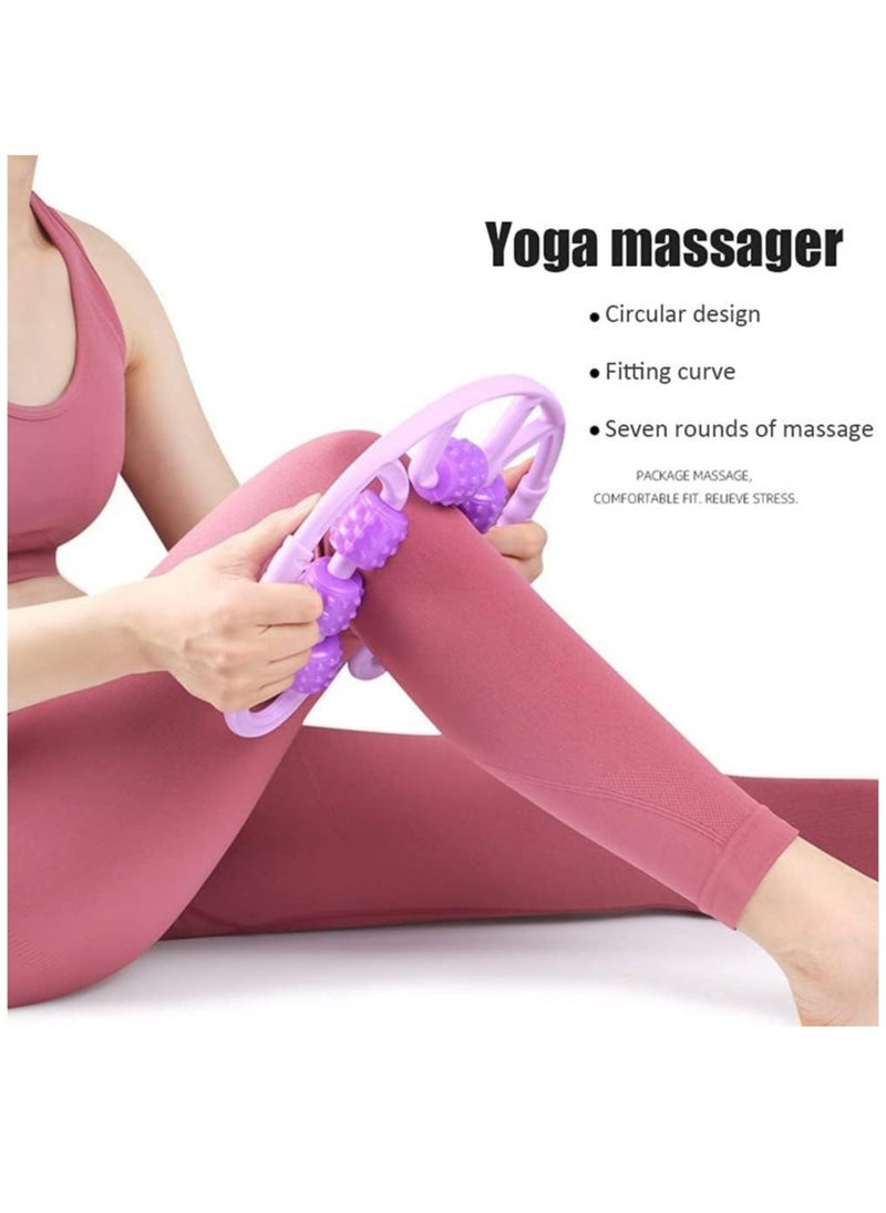 Full Body Massage Roller Ring Tool for Neck Arm and Leg Muscle Relaxation Yoga and Body Building