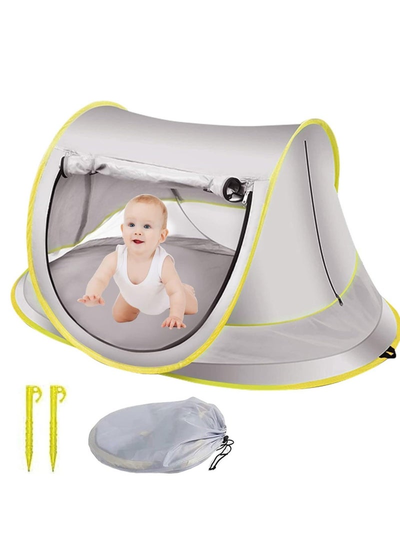 Beach Tent Pop Up Baby Uv Protection Upf 50+ Sun Shade Toddler, Automatic Instant Easy Set Umbrella Traveling Hiking Camping