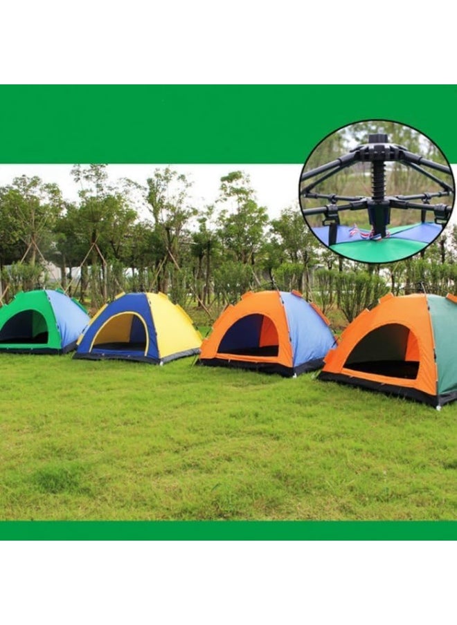 3 Person Camping Tent, Lightweight Waterproof Camping Hiking Tent, Automatic Camp Tent Outdoor, Easy Setup, with Removable Rainfly and Carry Bag