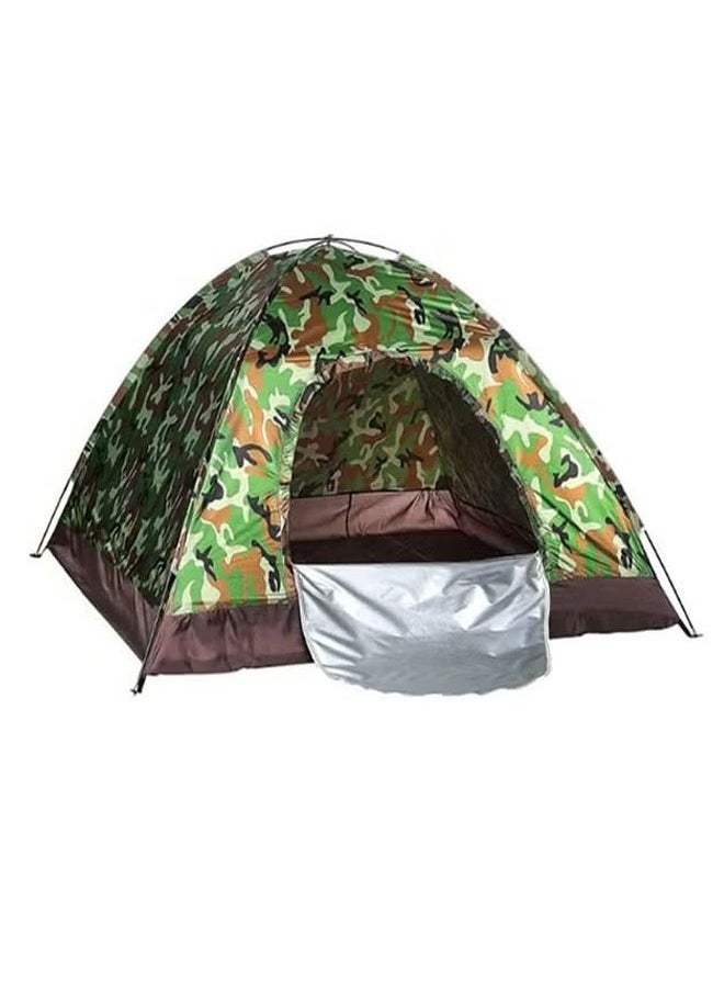 Camping tent, outdoor camouflage camping tent/windproof, rainproof, mosquito-proof, suitable for 2-3 people