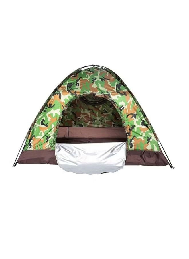 Camping tent, outdoor camouflage camping tent/windproof, rainproof, mosquito-proof, suitable for 2-3 people