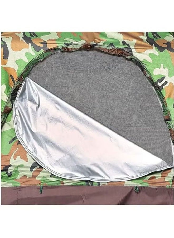 Camping tent, outdoor camouflage camping tent/windproof, rainproof, mosquito-proof, suitable for 2-3 people