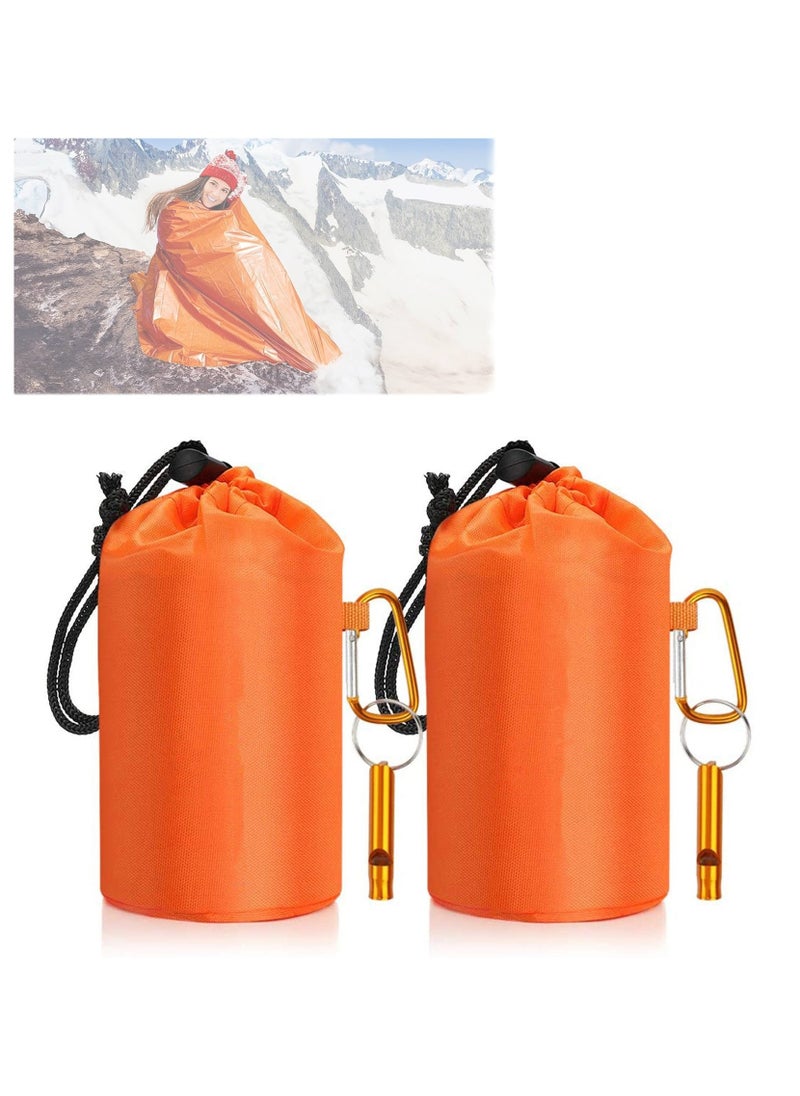 Emergency Sleeping Bags Thermal Emergency Blankets Ultralight Space Blankets Survival Waterproof Bivy Sack Multi-Purpose Survival Gear for Hiking Camping First Aid Kits Outdoor Survival Gear